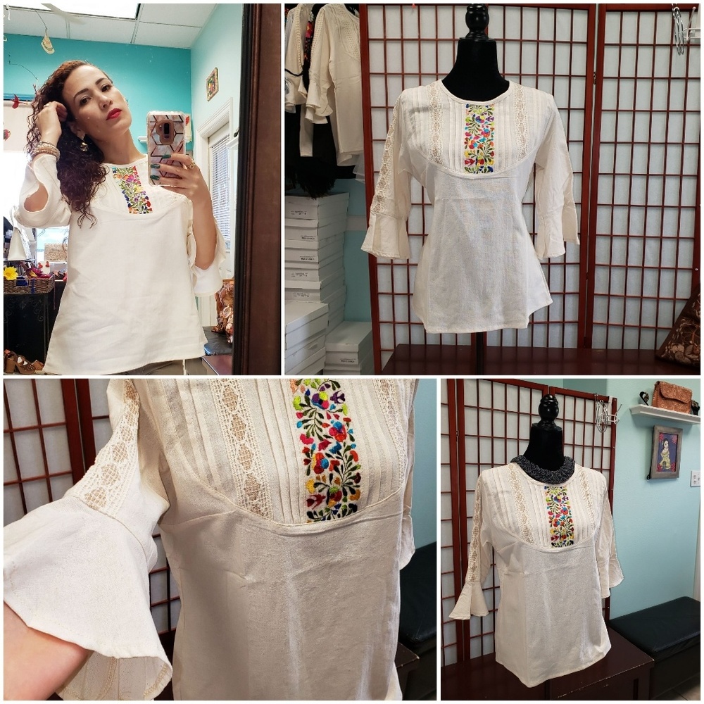 Hand embroidered blouse